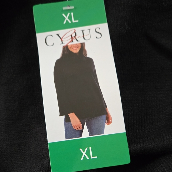 Cyrus Black Cowl Neck Sweater - Picture 3 of 4